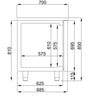 Combisteel 700 Refrigerated Counter 4 Doors Mono Block - 7489.5110 Refrigerated Counters - Four Door Combisteel   