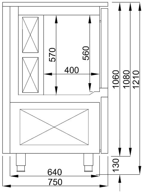 Combisteel Blast Chiller / Shock Freezer 7 x 1/1GN 25kg / 20kg - 7489.5210 Blast Chillers Combisteel   