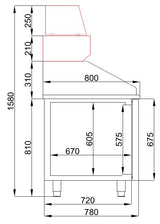 Combisteel Pizza Counter 3 Doors - 7489.5225 Pizza Prep Counters - 3 Door Combisteel   