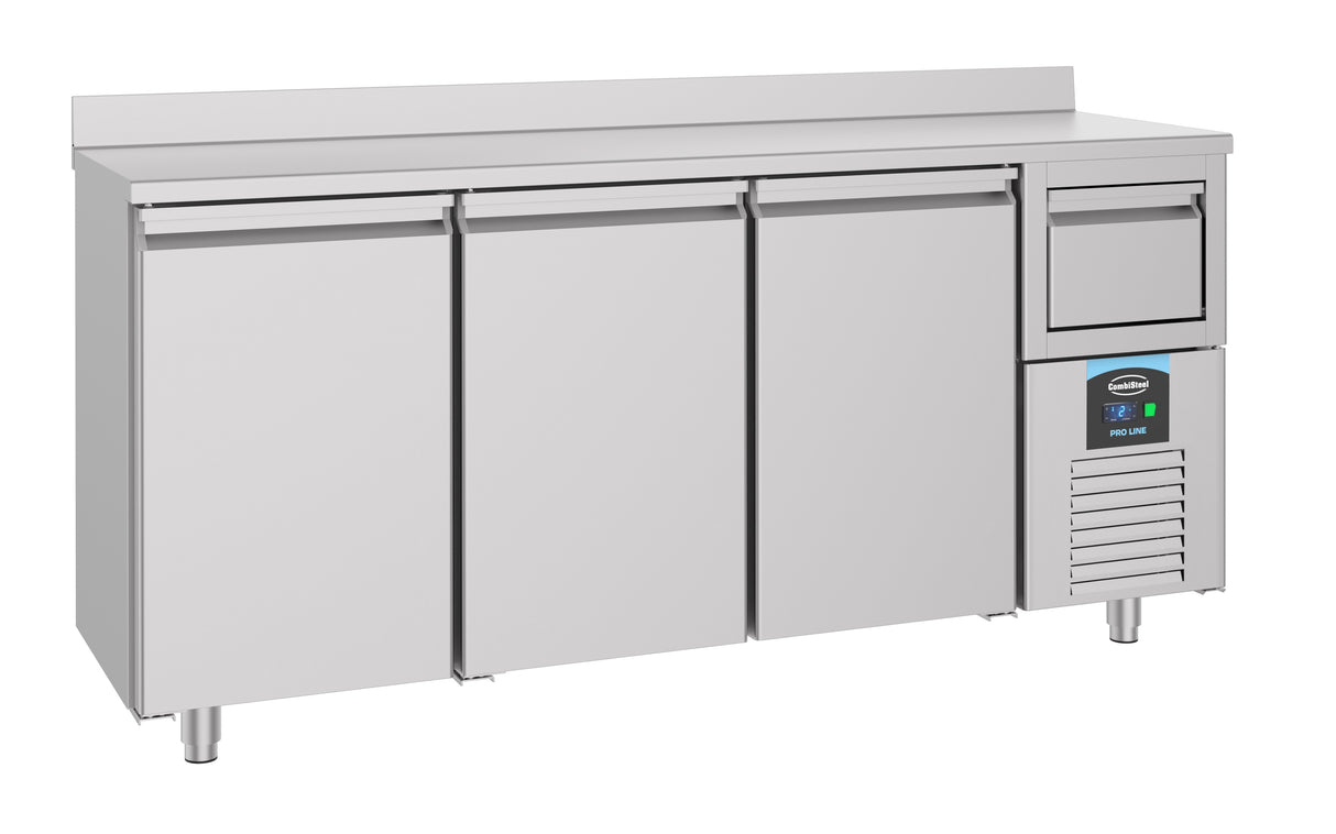 Combisteel 600 Refrigerated Counter 3 Doors  With Disposal Drawer For Coffee - 7489.5265 Refrigerated Counters - Triple Door Combisteel   