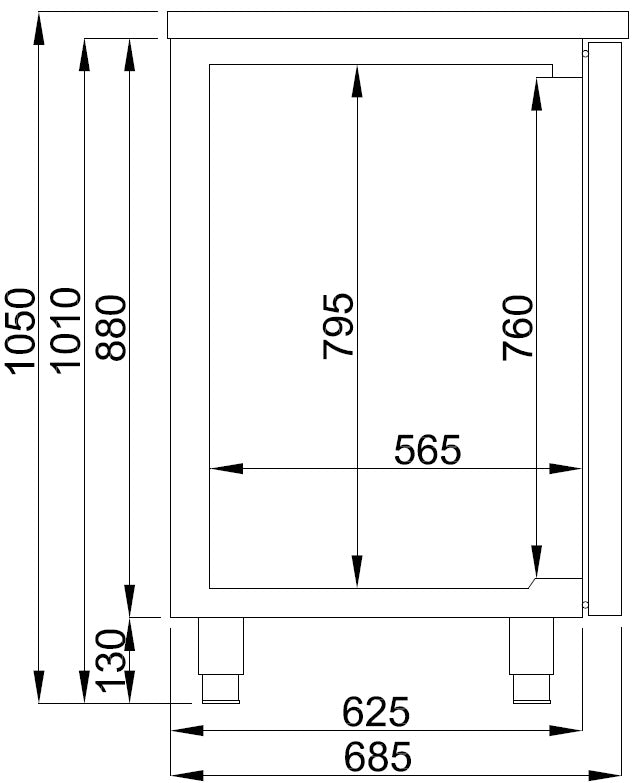 Combisteel Beer Counter 3 Doors 1L - 7489.5335 Bottle Cooler Beer Tap Counters Combisteel   