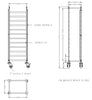 Combisteel Clearing Trolley Flat-Packed 1/1GN - 7490.0260 GN Trolley Combisteel   