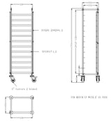 Combisteel Clearing Trolley Flat-Packed 1/1GN - 7490.0260 GN Trolley Combisteel   