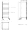 Combisteel Clearing Trolley Flat-Packed 2/1GN - 7490.0265 GN Trolley Combisteel   