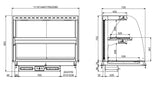 Combisteel Drop-In Curved Heated Ceramic Display - Black 5/1 - 7495.0400 Combisteel Accessories & Spare Parts Combisteel   