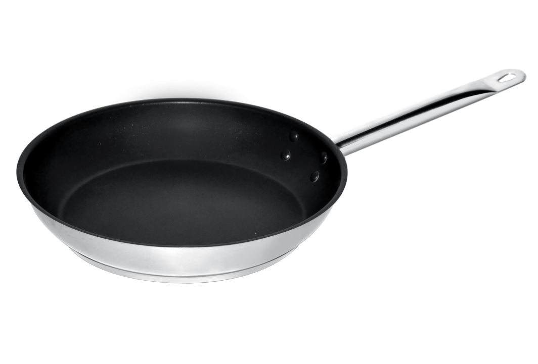 Combisteel Frypan Stainless Steel + Non-Stick Coating - 7501.0105 Frying Pans Combisteel   