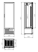 Combisteel Backbar Cooler High Mvc-458 - 7526.0305 Upright Double Door Bottle Coolers Combisteel   