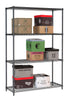 Combisteel Shelf Units 4 Levels 1200 Black Flat Packed - 7530.0030 Chrome Wire Shelving and Racking Combisteel   