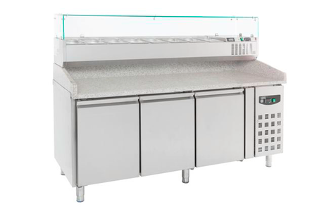 Combisteel Pizza Counter 3 Doors - 7950.0044 Pizza Prep Counters - 3 Door Combisteel   