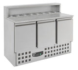 Combisteel Pizza Counter 3 Doors - 7950.0065 Pizza Prep Counters - 3 Door Combisteel   