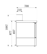 Combisteel Pizza Counter 3 Doors - 7950.0065 Pizza Prep Counters - 3 Door Combisteel   