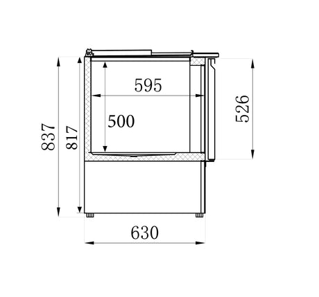 Combisteel Refrigerated Saladette 2 Doors - 7950.0105 Saladette Counters Combisteel   