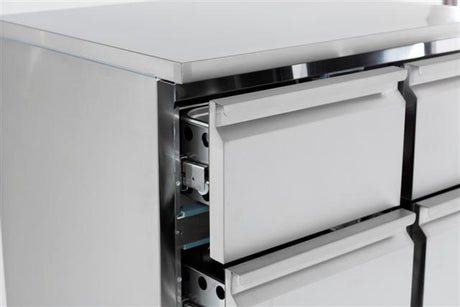 Combisteel Refrigerated Counter 4 Drawers - 7950.0110 Counter Fridges With Drawers Combisteel   