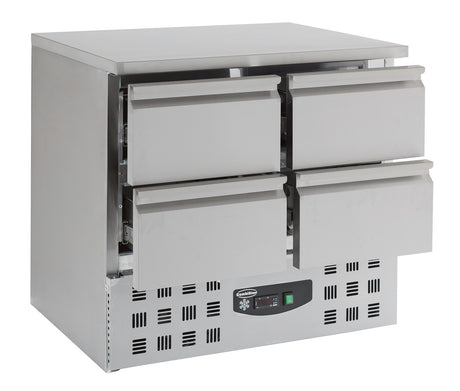 Combisteel Refrigerated Counter 4 Drawers - 7950.0110 Counter Fridges With Drawers Combisteel   