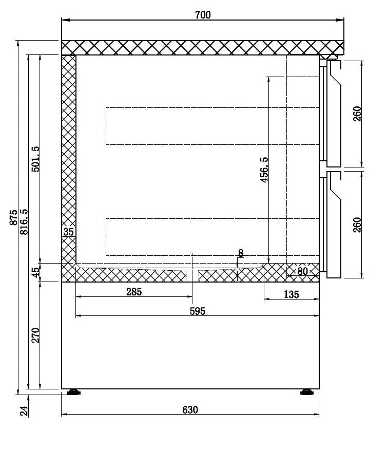 Combisteel Refrigerated Counter 6 Drawers - 7950.0113 Counter Fridges With Drawers Combisteel   