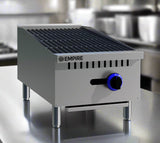 Empire Single Burner Gas Countertop Chargrill Charbroiler 300mm Wide - EMP-RFS-15-R-OZ Charcoal Grills Empire   