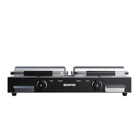 Empire Premium Ceramic Plate Double Contact Panini Grill Flat Top Flat Bottom - EMP-CCG Contact Grills & Panini Makers Empire   