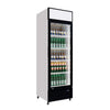 Empire Single Door Display Cooler Fridge with Merchandising Canopy 375 Litre - CL-370 Upright Double Glass Door Chillers Empire