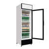 Empire Single Door Display Cooler Fridge with Merchandising Canopy 375 Litre - CL-370 Upright Double Glass Door Chillers Empire