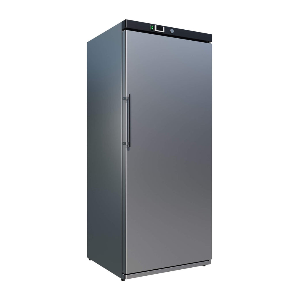 Empire Single Door Upright Storage Freezer Ventilated 510 Litre Stainless Steel - EMP-FF600SS - Graded Item Refrigeration Uprights - Single Door Empire