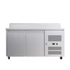 Empire Stainless Steel 2 Door Pizza Prep Table Refrigerator - SH2000-700 Pizza Prep Counters - 2 Door Empire   