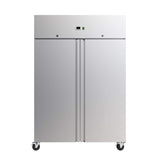 Empire Upright Double Door Stainless Steel Gastronorm Fridge 1200 Litre - EMP-GN1200SS Refrigeration Uprights - Double Door Empire   