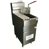 Hamoki Twin Tank Twin Basket Free Standing Gas Fryer 26 Litre 4 Burner - 101070 - Items Freestanding Gas Fyers Hamoki   