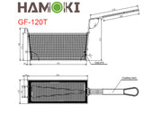 Hamoki Twin Tank Twin Basket Free Standing Gas Fryer 26 Litre 4 Burner - 101070 Freestanding Gas Fyers Hamoki   