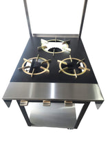 Rotoquip Commercial 3 Burner Indian Range Cooker - RCR-2x1 Indian Range Cookers Rotoquip   