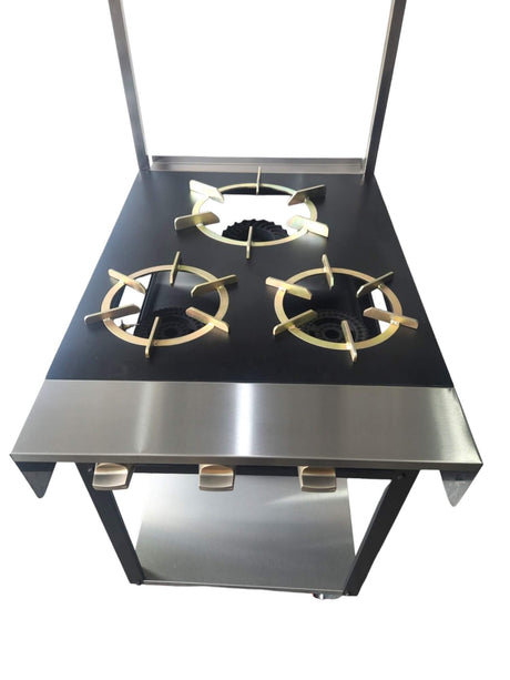 Rotoquip Commercial 3 Burner Indian Range Cooker - RCR-2x1 Indian Range Cookers Rotoquip   