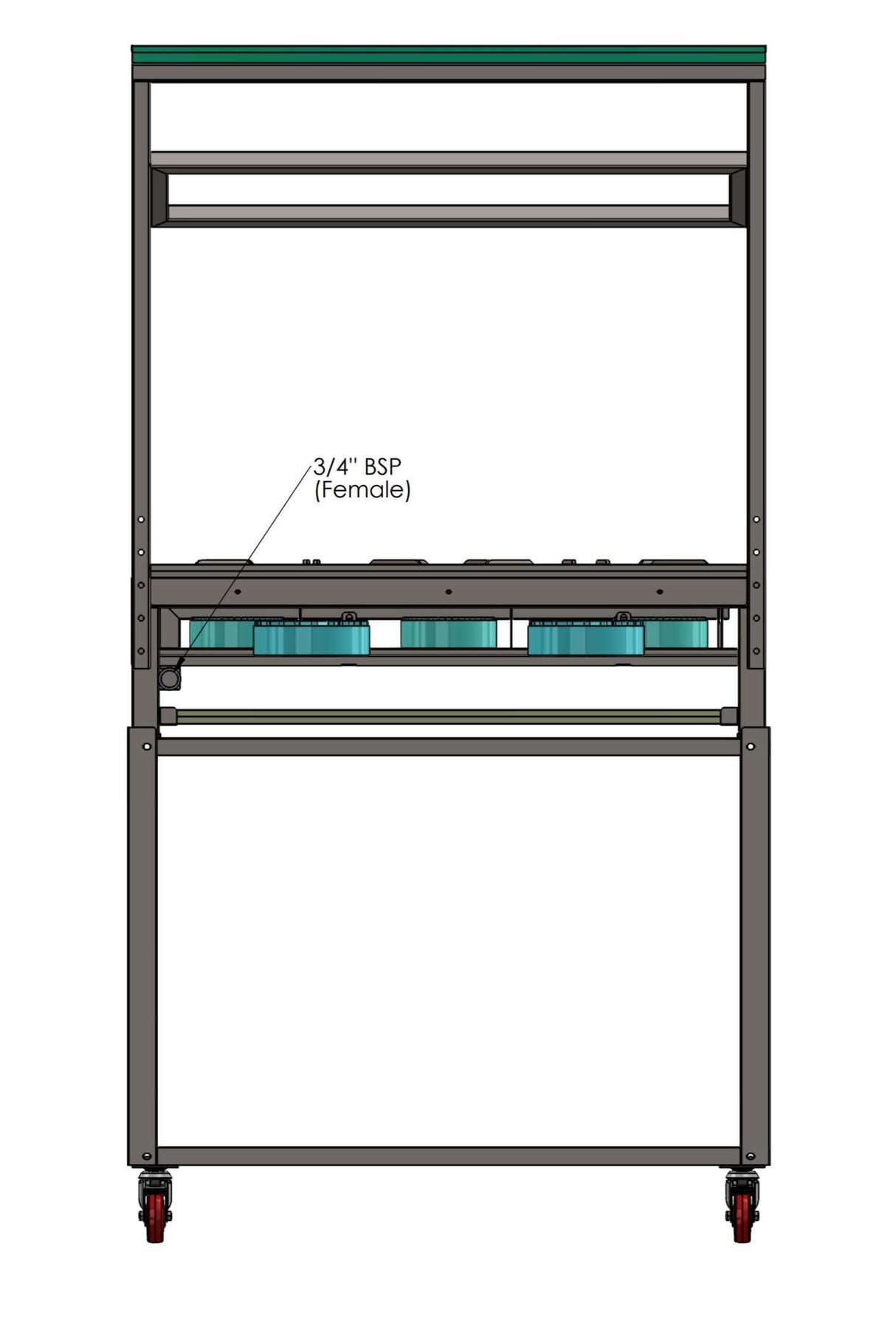 Rotoquip Commercial 5 Burner Indian Range Cooker - RCR-3x2 Indian Range Cookers Rotoquip   