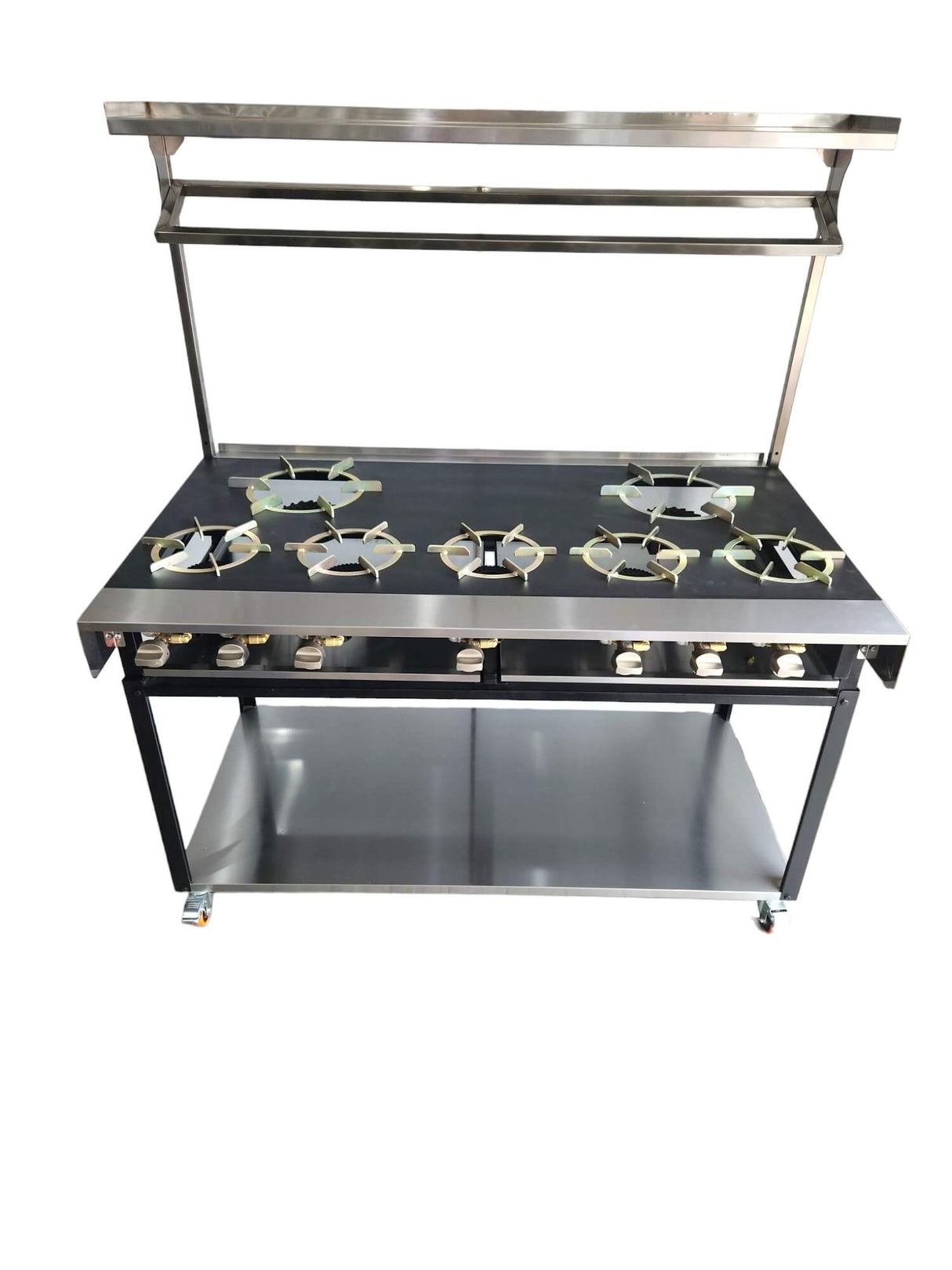 Rotoquip Commercial 7 Burner Indian Range Cooker - RCR-5x2 Indian Range Cookers Rotoquip   