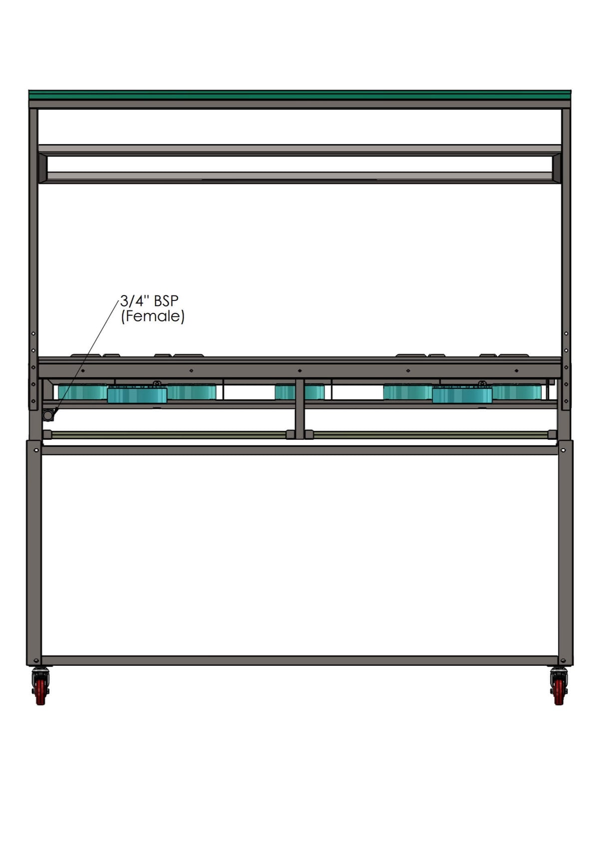 Rotoquip Commercial 7 Burner Indian Range Cooker - RCR-5x2 Indian Range Cookers Rotoquip   