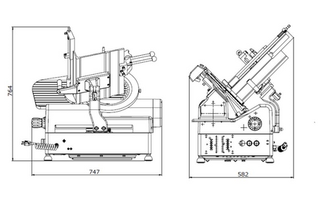 Empire Commercial Heavy Duty Automatic Meat Slicer - 320mm / 13 Inch Blade - EMP-AMS13 Meat Slicers Empire   