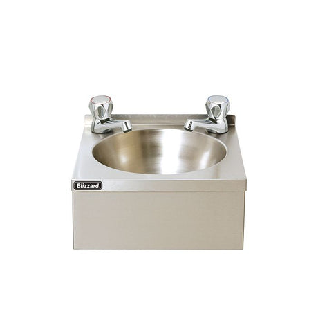 Blizzard Wash Hand Basin with Taps Stainless Steel - WHB Hand Wash Sinks Blizzard   