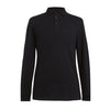 Brook Taverner Frederick Mens Long Sleeve Polo Shirt Black Size L - BA008-L Polo Shirts Brook Taverner   