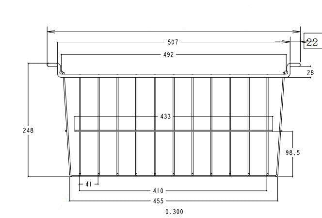 Extra Storage Basket For Empire Glass Display Chest Freezers - EMP-B420P Empire Accessories Empire   