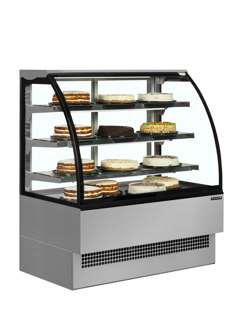 Interlevin Patisserie Display Cabinet - EVO1502 SS Refrigerated Floor Standing Display Interlevin   