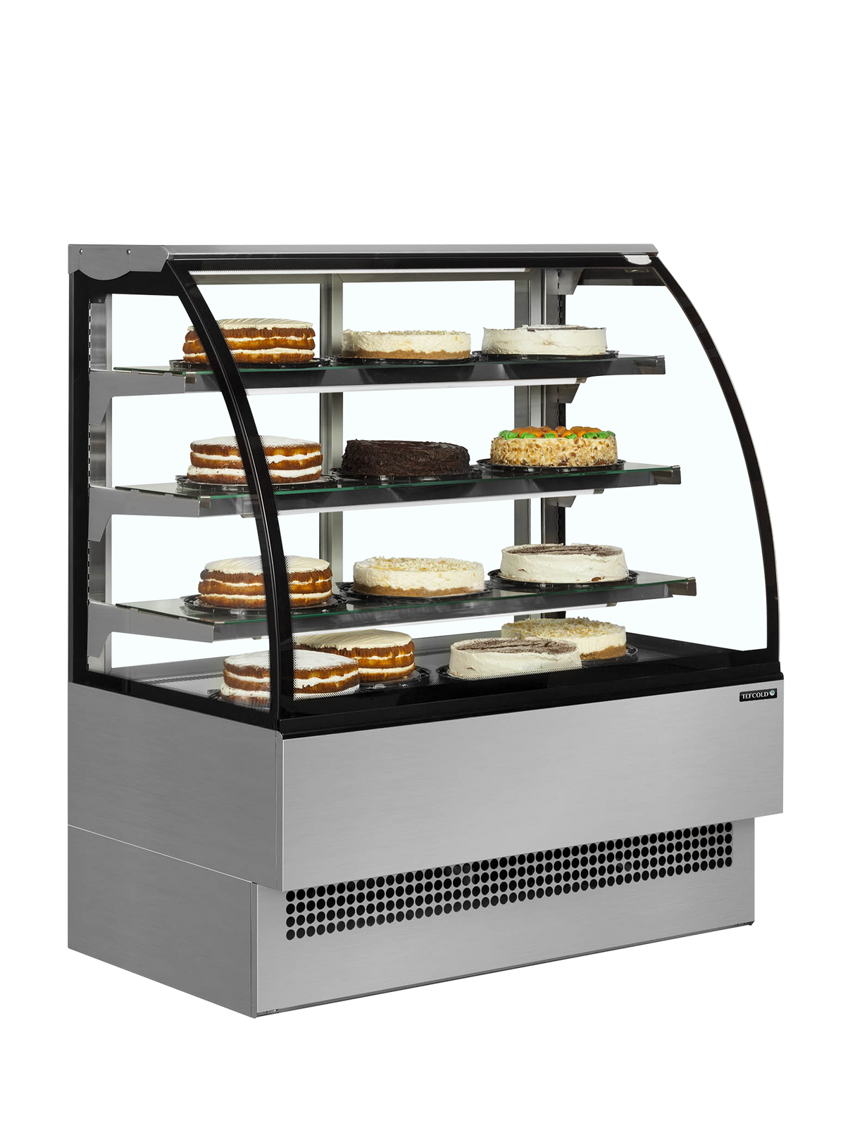 Interlevin Patisserie Display Cabinet - EVO1502 SS Refrigerated Floor Standing Display Interlevin   