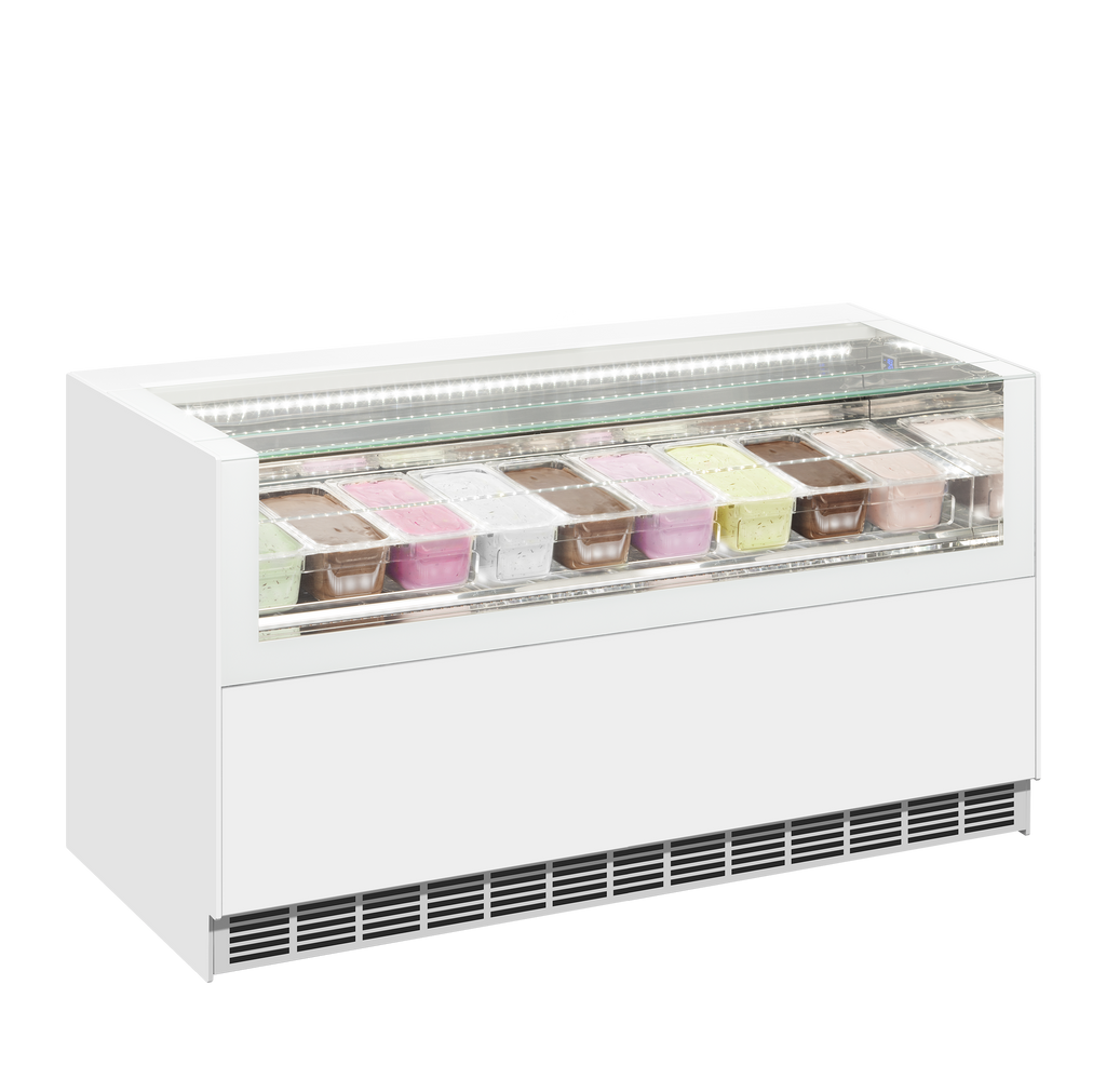 Isa Ventilated Scoop Ice Cream Display - ONESHOW FREE LARGE Ice Cream Display Freezers ISA   