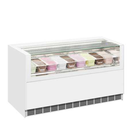 Isa Ventilated Scoop Ice Cream Display - ONESHOW FREE LARGE Ice Cream Display Freezers ISA   