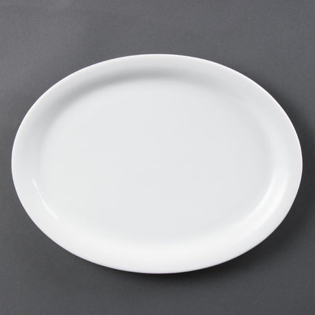 Olympia Whiteware Oval Platters 295mm (Pack of 6) - CB484 Plates Olympia