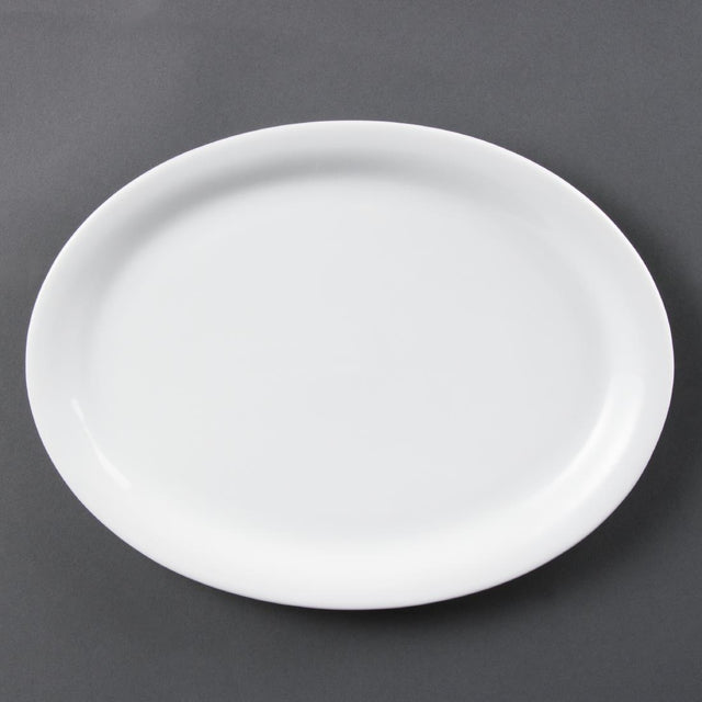 Olympia Whiteware Oval Platters 295mm (Pack of 6) - CB484 Plates Olympia