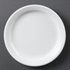 Olympia Whiteware Narrow Rimmed Plates 180mm (Pack of 12) - CB487 Plates Olympia