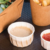 4 Aces Recyclable Paper Sauce Pots Large 4oz (Pack of 250) - CX082 Condiment Pots & Soup Cups 4 Aces   