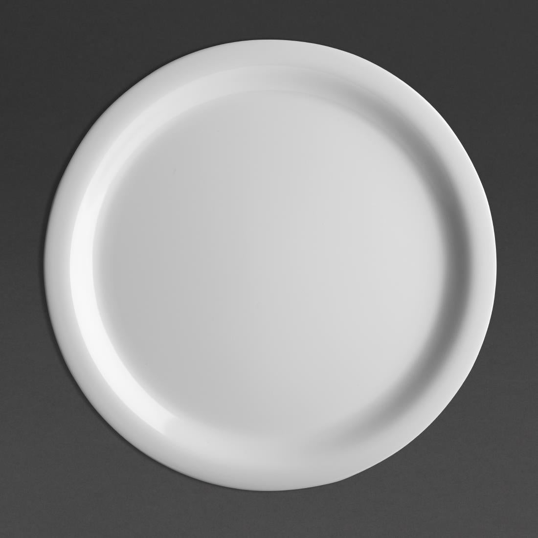 Olympia Kristallon Melamine Narrow Rimmed Plates 229mm (Pack of 12) - CB671 Plates Olympia