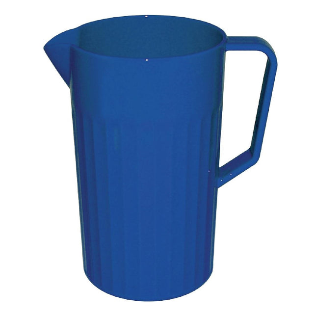 Olympia Kristallon Polycarbonate Jug Blue 1.4Ltr - CE280 Melamine and Polycarbonate Olympia   