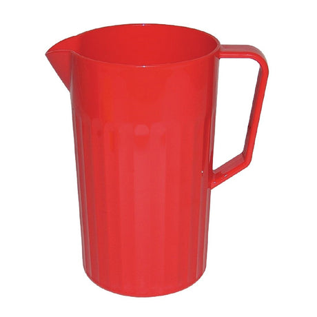 Olympia Kristallon Polycarbonate Jug Red 1.4Ltr - CE281 Melamine and Polycarbonate Olympia   