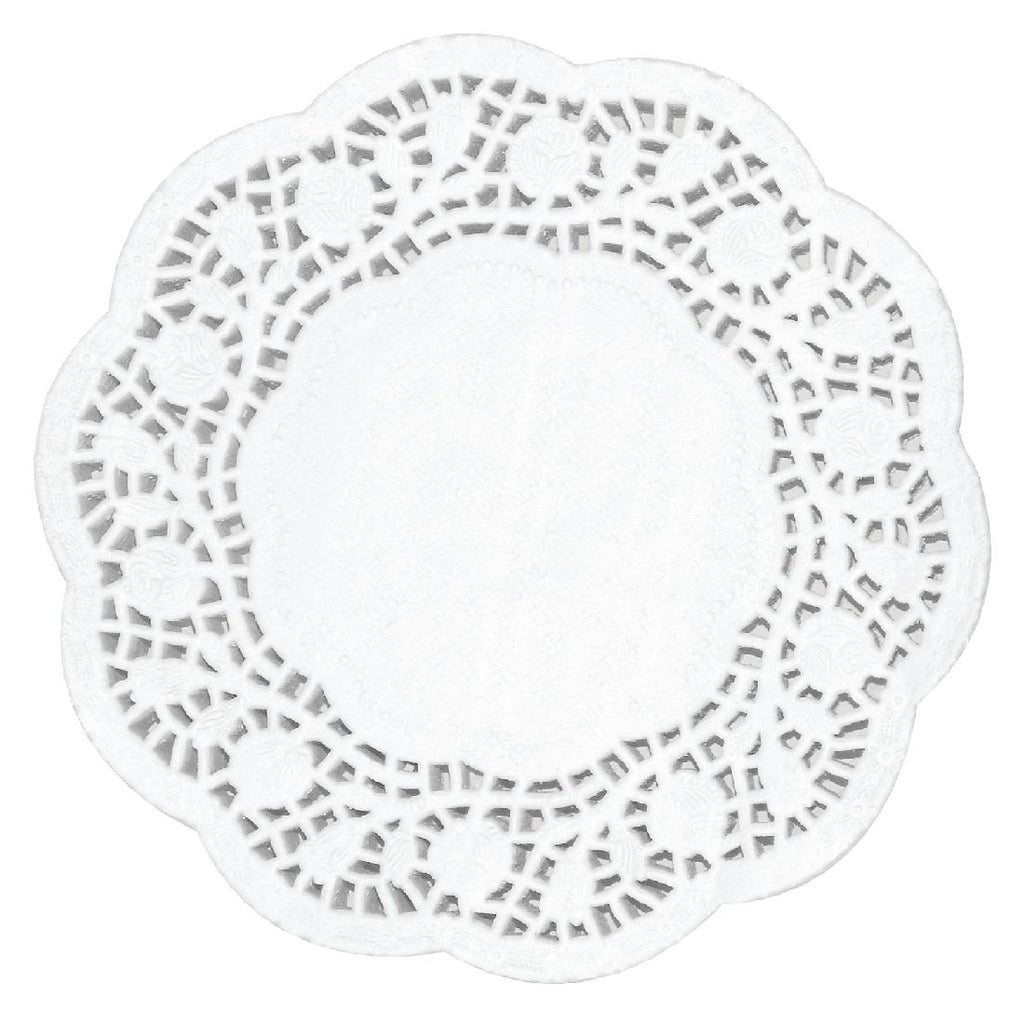 Olympia Round Paper Doilies 165mm (Pack of 250) - CE991 Pastry Doilies Olympia   