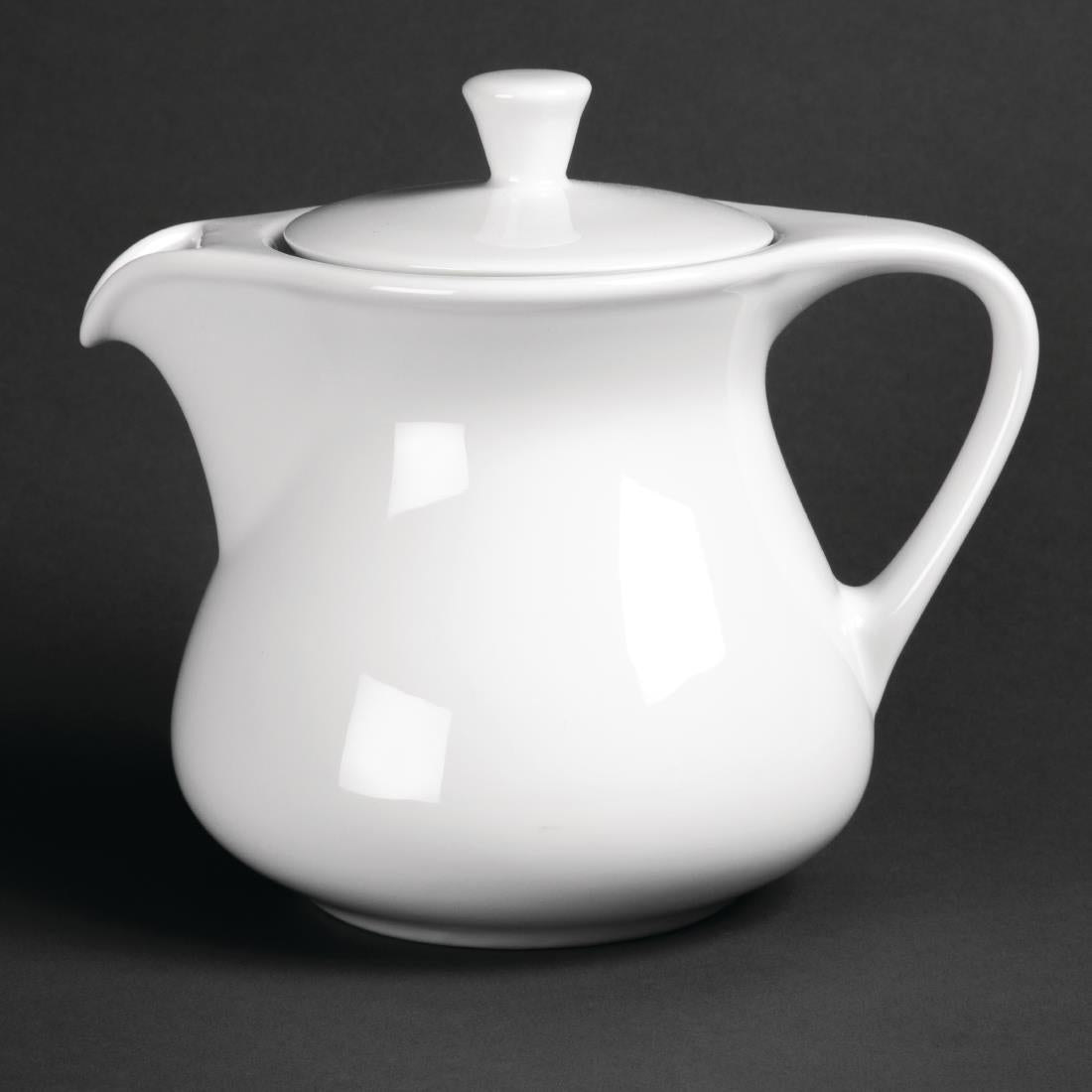 Royal Porcelain Classic White Teapots 750ml - CG040 Royal Porcelain Crockery Royal Porcelain   